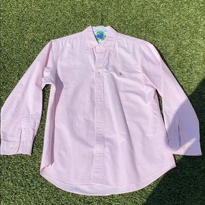 Ralph Lauren Polo Custom Fit 16.5 32/33 Pink Shirt